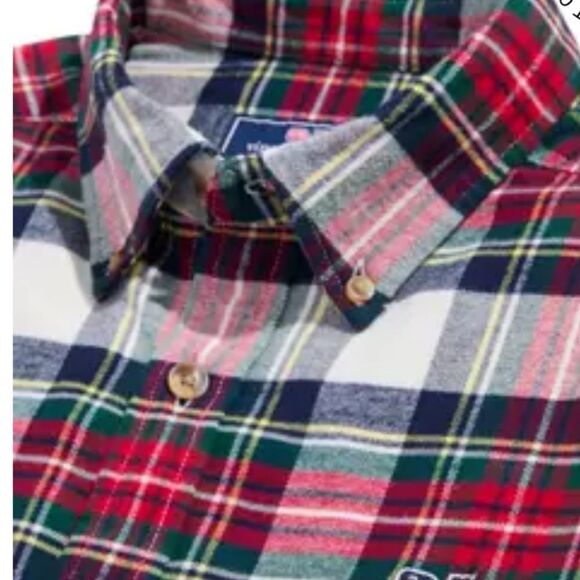 Vineyard Vines Men Flannel Shirt - Picture 3 of 8